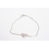 bracciale donna argento con pendente cuore